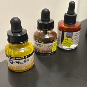 New acrylic ink (3) brand new for art